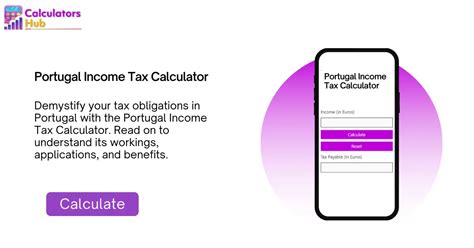 income tax calculator portugal|Portugal Tax Calculator 2024 